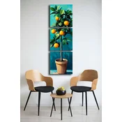 Wallxpert Slika na platnu 3P4545BSRC-004, 45 x 45 cm, 3 dela