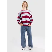Roxy Strictly Stripes Oversized Sweater cerulean strictly stripe