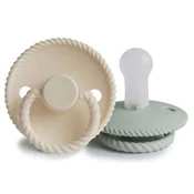 Frigg tolažilna duda - silikon Rope 0-6 m Cream/Sage