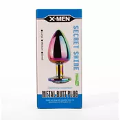 X-MEN Metal Butt Plug Rainbow L XMEN000145 / 6744