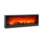 Bewello BW2015-Dekorativni kamin s LED efektom plamena – na baterije ili USB (60 × 10 × 20 cm)