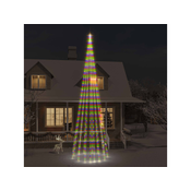 Novoletna jelka iz 1134 pisanih LED lučk 800 cm