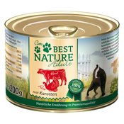 Varčno pakiranje Best Nature Cat Adult 12 x 200 g - Govedina, puran in korenje