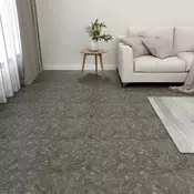 Podne daske 5,11 m2 55 pcs PVC Siva i bijela