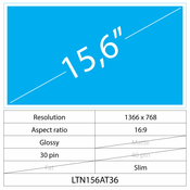 15.6 LCD Slim sijajni 30 pin HD