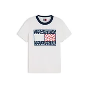 Tommy Jeans Majica mornarska/rdeča/bela