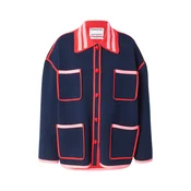 Essentiel Antwerp Pletena jopa KOKORICO marine / roza / rdeča
