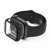 Szybka ochronna ScreenForce TemperedCurve Apple Watch 4-9 czarna