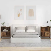 vidaXL Posteljne mize 2 pcs Star les 49 x 36 x 61 cm Konstruiran les