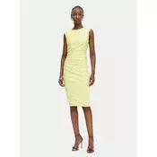 Rinascimento Cocktail obleka CFC0127683003 Svetlo rumena Slim Fit