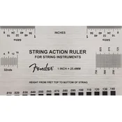 Fender String Action Gauge Alat za održavanje gitare