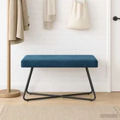 klop Modra 80 x 40 x 45 cm Žamet