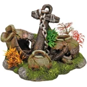 Nobby Dekoracija akvarija Vaze s sidrom 16cm