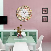Opviq MDF Zidni sat 40cm Šareni