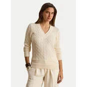 Lauren Ralph Lauren MEREN LONG SLEEVE PULLOVER Bež