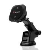 Verbatim Charge n Drive Qi2 magnetni brezžični polnilnik za avto, 15W, črn