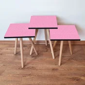 Hanah Home Set klub stocica 3Shp30, 3 komada, Šarena
