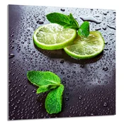 shumee STEKLENA PLOŠČA ZA KUHINJO 60x65 Limeta