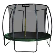 Raj Sport trampolin 8FT - 244cm s unutarnjom mrežom + ljestvama - tamno zelena