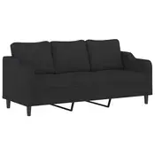 vidaXL Trosed črn 180 cm blago