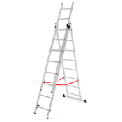 AW TOOLS Awtools osnovne 3x8 stopinj aluminijaste lestvice 150kg, (21108035)