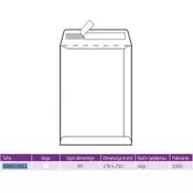 Koverta vrećica strip B5-BB 176X250mm, 1000/1