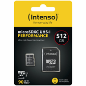 Intenso microSDXC 512GB Class 10 UHS-I U1 Performance