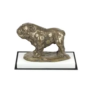shumee Bulldog I - kipec psa, figurica na belem podstavku, pokal za pasjo razstavo Art-Dog