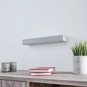 MCJ Mera LED stenska svetilka, širina 40 cm, aluminij, 3.000 K - Hodnik - Sodobni - aluminij, matirana bela barva - Kovina