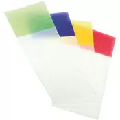 Page Marker, transparent+colour tip, 20x50mm, 4x40 listiÄ‡a
