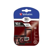 Verbatim 16GB pomnilniška kartica microSDHC razreda 10