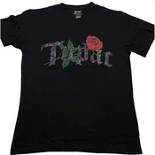 2Pac Rose Logo (Embellished) Black M Majica