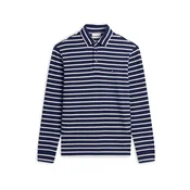 TOMMY HILFIGER Majica temno modra / bela