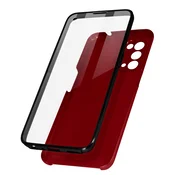 AVIZAR Ovitek Oppo Find X3 Lite / Reno 5 5G 360° Integral Shell: mehka sprednja stran in trda zadnja stran - rdeca, (20629429)