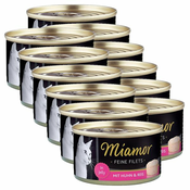 Konzerva mačje hrane Miamor Filet, piščanec in riž, 12x100 g