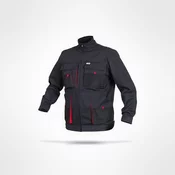Sara Workwear Delovna jakna KING grafitno-rdeča XL (54)