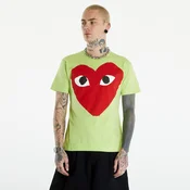 Majice Comme des Garçons PLAY Short Sleeve Logo Print T-Shirt UNISEX Green S