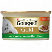 PURINA hrana GOURMET GOLD ZARTE HÄPPCHEN 12 X 85 G - PIŠČANEC & JETRA