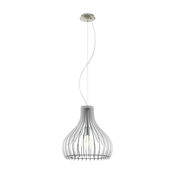 Eglo 61915 - Luster na sajli TINDORI 1xE27/60W/230V O 38 cm bela