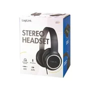 Logilink stereo slušalice, 1 x 3,5 mm prikljucak za slušalice, visoka kvaliteta, crne