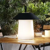 Lindby LED namizna svetilka za polnjenje Kalina, črna/bela, IP44 - Sodobni - bela, črna - Plastika