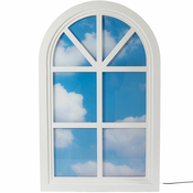 Okrasna stenska svetilka WINDOW #2 90 x 57 cm, bela, les/akril, Seletti