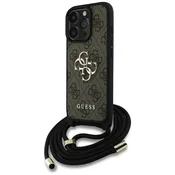 1 to 3 Ovitek Guess Za Iphone 16 Pro Max Ovitek 4G Velik Logo Krossbody
