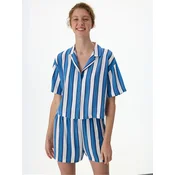 Penti Pižama Pyjama-Sets modra/bela