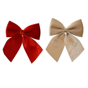 Okrasek Bow žametna 14 cm