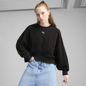 Puma WARDROBE ESS OVER-OVERSIZED CREW TR, ženski pulover, crna 629748