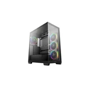 DEEPCOOL kucište ATX CG580 4F V2, bez napajanja, crno, staklena bocna ploca R-CG580-BKADA4-G-2