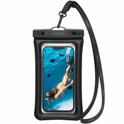 VODOTESEN OVITEK SPIGEN A610 UNIVERSAL WATERPROOF FLOAT CASE BLACK