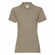 Khaki womens Polo Fruit of the Loom