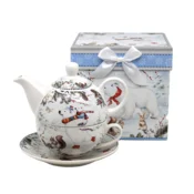 Božični set Tea for One Bears - darilni vrč